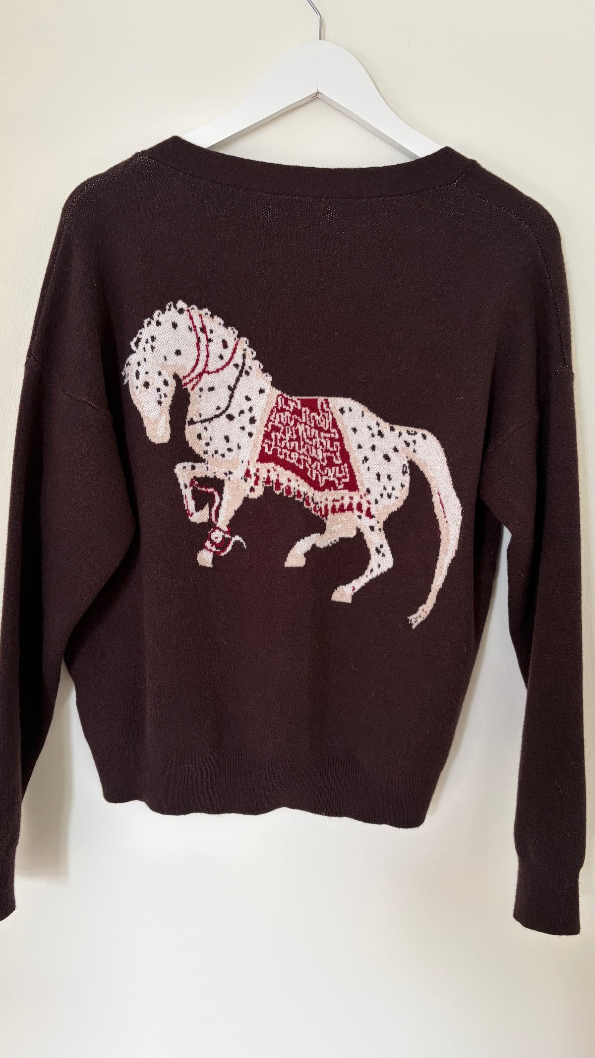 Strickjacke mit Pferdemotiv