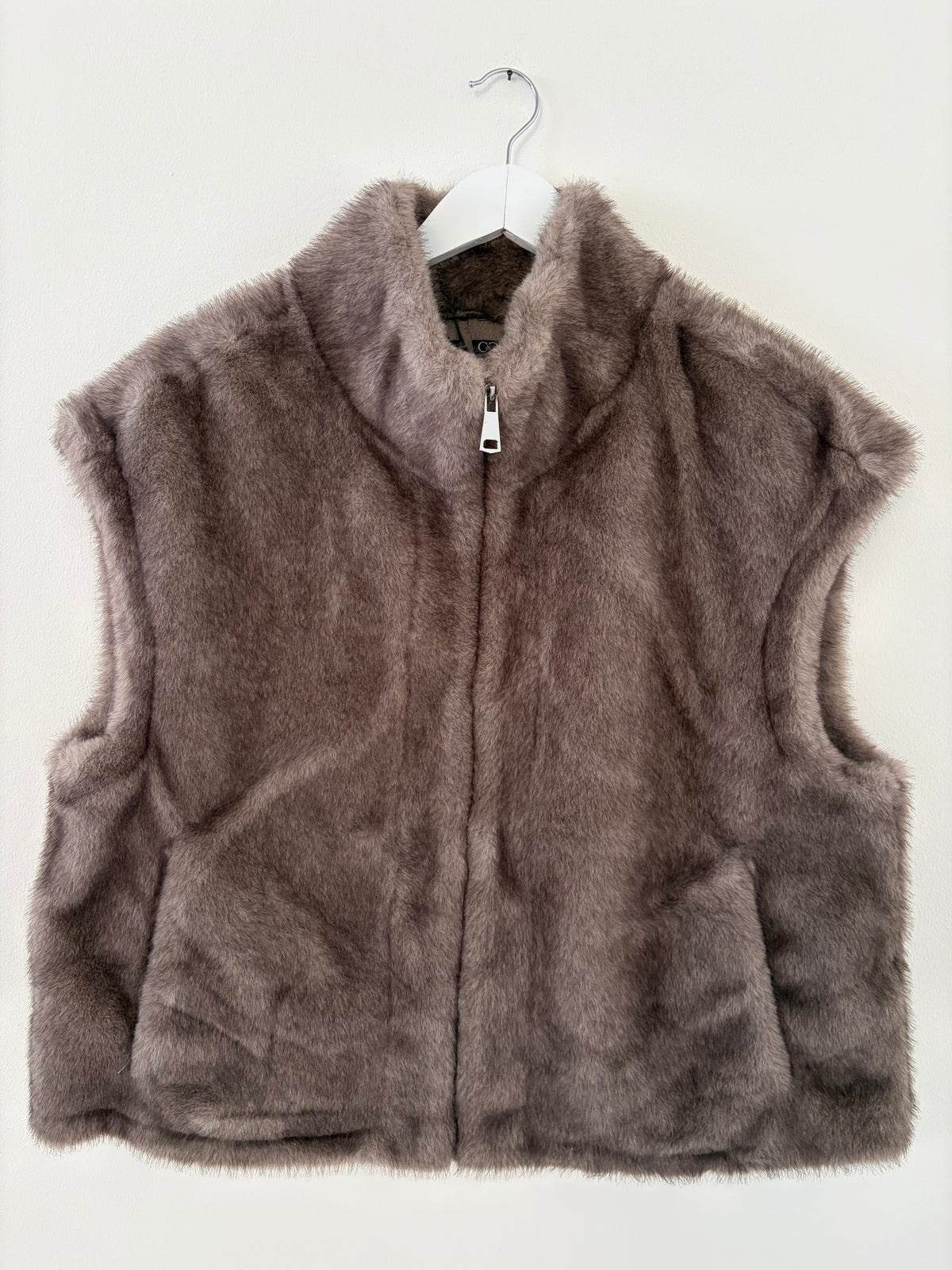 Kunstfell Gilet One-Size gross