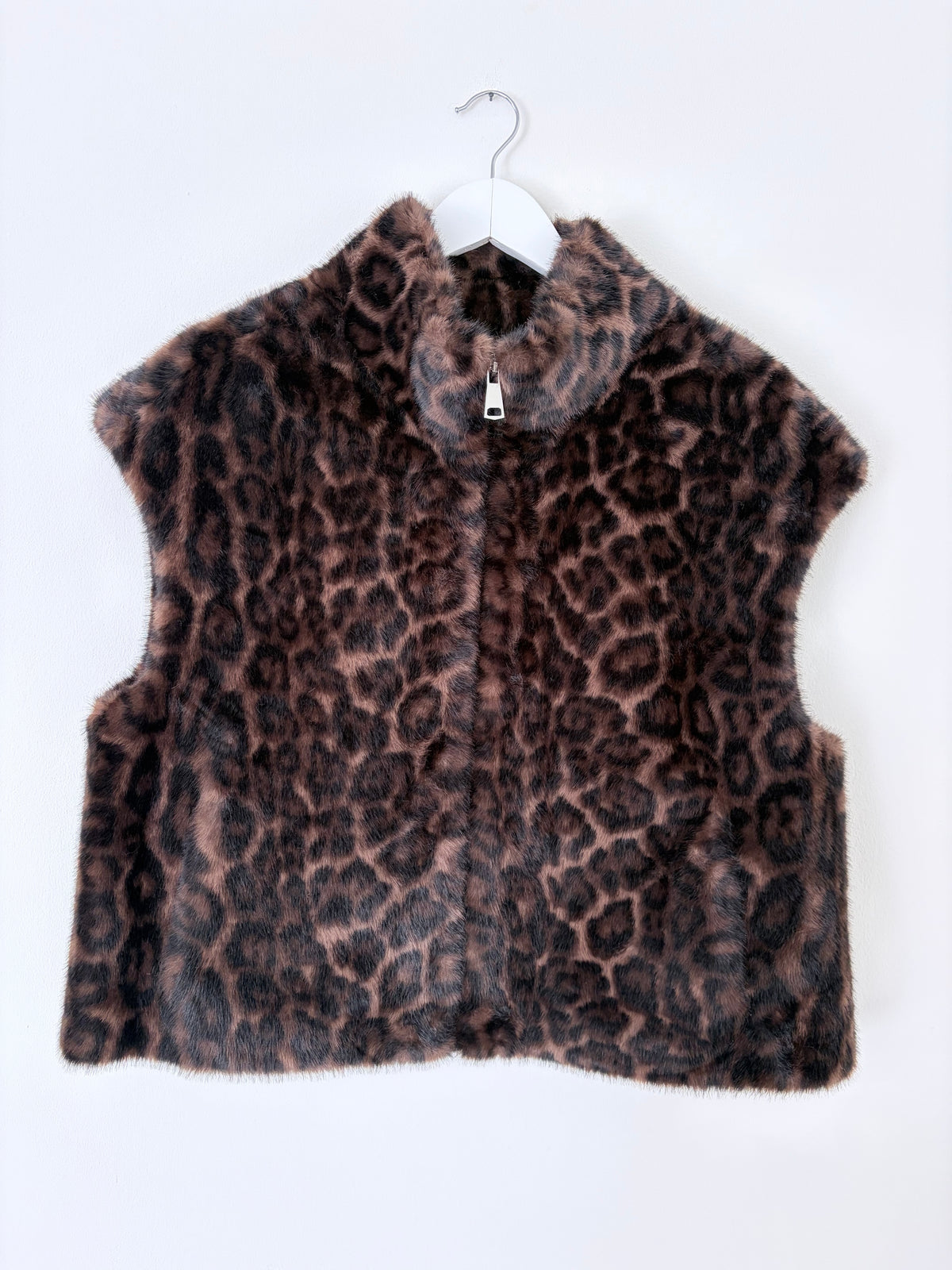 Kunstfell Gilet One-Size gross